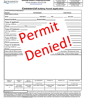 Denied building permit