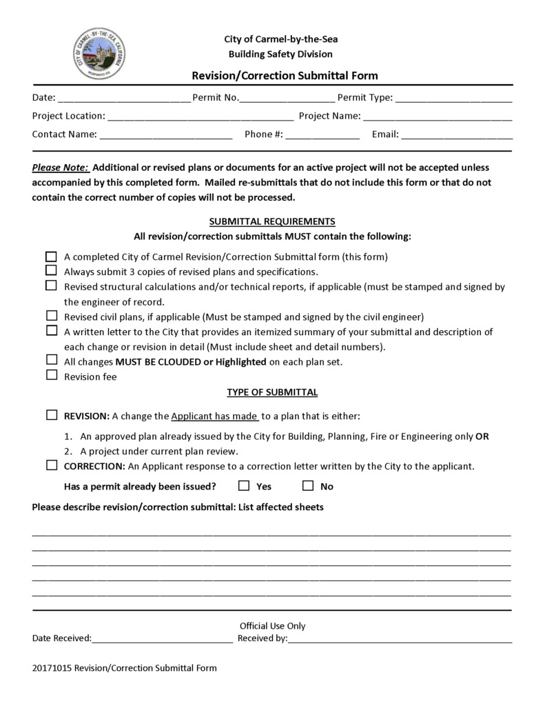 Permit review form